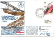Group Captain G E Livock and Sqn Ldr G F Hyams signed RNSC(3)17 cover commemorating the 65th