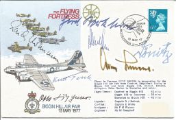 The Flying Fortress signed Biggin Hill Air Fair 13th May 1977 FDC No 26 of 37. Flown in Fortress