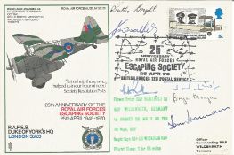 WW2 Escapers multiple signed RAF Duke of Yorks Lysander RAF cover SC28, inc K Walker, Bill Randle,