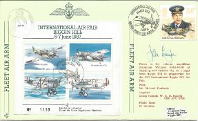 Group Captain J Cunningham signed International Air Fair Biggin Hill cover JSF 19. Fleet Air Arm.