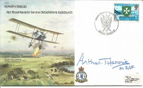 Marshal of the Royal Air Force Sir Arthur T Harris signed No 1 Royal Naval Air Service Detachment
