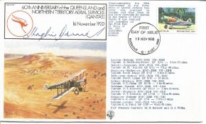 Air Commodore Sir Hughie Idwal Edwards signed 60th Anniversary of the Queensland and Northern