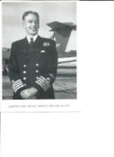 WW2 legendary pilot Capt Eric Winkle Brown DSC AFC signed 8 x 6 b/w photo in uniform, slightly