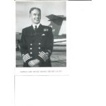 WW2 legendary pilot Capt Eric Winkle Brown DSC AFC signed 8 x 6 b/w photo in uniform, slightly