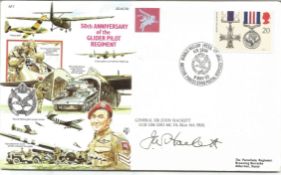 Gen Sir John Hackett DSO MC WW2 Arnhem hero signed 1992 50th ann Glider Regiment Airborne Forces