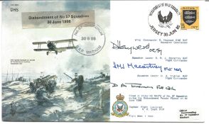 Disbandment of No 57 Squadron 30th June 1986 signed RAF cover. Flown in Victor K2 XH673 during the