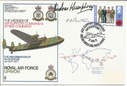 Harry Burton 1st WW2 escaper from Germany & A Humphreys signed RAF Upavon Avro York cover. Good