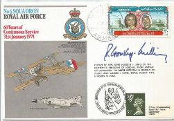 Air Marshal Sir Denis Crowley Milling signed 60 Years of Continuous Service No 6 Squadron cover.