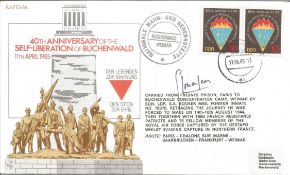 40th Anniversary of the Self Liberation of Buchenwald 11th April 1985 signed RAF cover No 956 of
