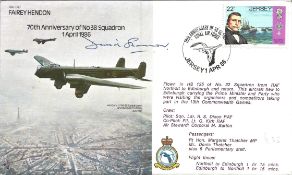 David Shannon signed 70th Anniversary of No 38 Squadron cover RAF B19. Fairey Hendon. 22p Jersey