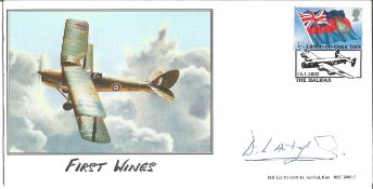 David Lockhart Armitage signed First Wings RAF FDC. D L Armitage of 266 Squadron, released from