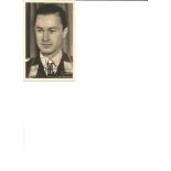 WW2 Luftwaffe ace Heinrich Prinz zu Sayn Wittgenstein KC signed Wartime Hoffman 6 x 4 inch b/w