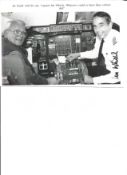 Ian Whittle pilot and son for Sir Frank Whittle signed 8 x 6 inch photo of the pair in commercial