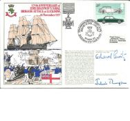 D Day Rear Admiral E F Gueritz and Brigadier J H A Thompson signed RNSC(3)20 cover commemorating the