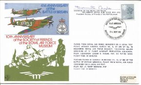 MRAF Sir Dermot Boyle signed 41st ann Battle of Britain 1981 RAF flown cover. Good Condition. All