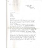 Battle of Britain collection of 5 letters to BOB historian Ted Sergison, three identified Pat Wells,