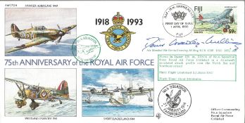 Air Marshal Sir Dennis Crowley Milling signed 75th Anniversary of the Royal Air Force, RAF(75)14