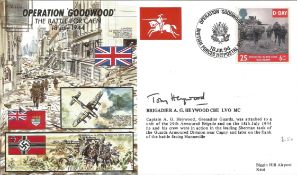 Brigadier A G Heywood signed Joint Services cover, Operation Goodwood, The Battle for Caen, JS/50/