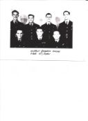 WW2 617 Sqn pilot Arthur Joplin signed 8 x 6 inch b/w photo of his crew. Good Condition. All