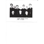 WW2 617 Sqn pilot Arthur Joplin signed 8 x 6 inch b/w photo of his crew. Good Condition. All