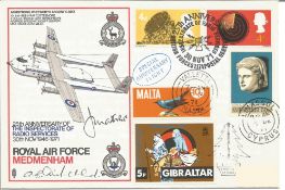 Multisigned RAF Medmenham cover. Comm 25th ann The Radio Inspectorate Services Flown from UK to