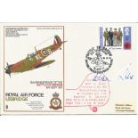 Alan Deere WW2 BOB fighter ace signed Spitfire cover. Royal Air Force Uxbridge 31st Anniversary of
