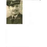 WW2 bomber veteran Flt Lt Dennis Evans MBE 170 Sqd 6 x 4 inch signed photo. Good Condition. All