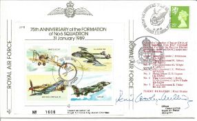 Air Marshal Sir Denis Crowley Milling signed 75th Anniversary of the Formation of No 6 Squadron