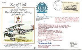 1988 Royal Visit cover RV8 signed by CO Queens flight Wg Cdr Beresford, Cdr B Jones Naval Attache