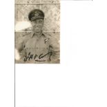 WW2 bomber veteran W/O Harry Kartz 9 Sqd 6 x 8 inch signed photo. Good Condition. All signed