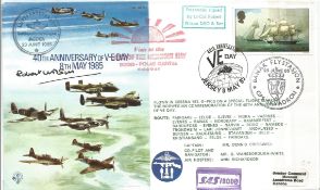 LtCol Robert Wilson signed 40th Anniversary of VE Day 8th May 1985 cover RAF(AC)19. GB Jersey 12p