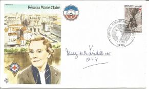 Mary de M Lindell OBE signed Reseau Marie Claire RAF Escapers cover RAFES SC31. 1,60+0,30 French