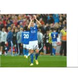 Jonny Evans Signed Leicester City 8x10 Photo. Good Condition. All signed pieces come with a