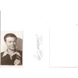 Turhan Bey signed 6x4 white card, Comes with 6x4 vintage photo, (30 March 1922 - 30 September