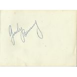 Jack Benny signed large album page. February 14, 1894 - December 26, 1974) was an American comedian,