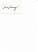 Ruth Hussey signed 5x3 white card. (October 30, 1911 - April 19, 2005) was an American actress