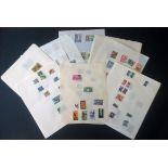 British commonwealth stamp collection on approx. 30 loose album pages. Includes Singapore, South