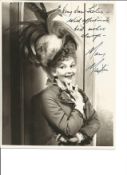 Mary Martin signed 10x8 black and white photo, (December 1, 1913 - November 3, 1990) was an American