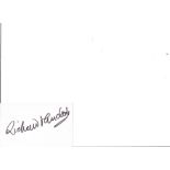 Richard Murdoch signed white card, (6 April 1907 - 9 October 1990) was a British actor and