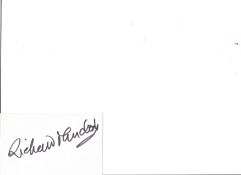 Richard Murdoch signed white card, (6 April 1907 - 9 October 1990) was a British actor and