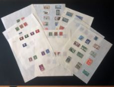 Canadian stamp collection on 9 loose pages. Good Condition. We combine postage on multiple winning