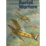 Aviation hardback book titled A history of Aerial Warfare by the author John W. R Taylor. 346 pages.