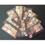British commonwealth collection on 9 small stockcards. Includes Australia, Nova Scotia, Ascension