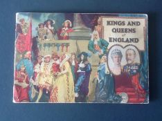 Cigarette card album. Kings and Queens of England. 1935. 50 cards. Good Condition. We combine