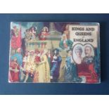 Cigarette card album. Kings and Queens of England. 1935. 50 cards. Good Condition. We combine