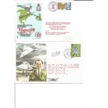 Vulcan Bomber collection three flown cover, two signed by Roland Falk test pilot, C McDougall