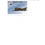 WW2 US pilot Benjamin Kendig hand signed 6 x 4 photo card. Good Condition. All signed pieces come