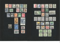 East European and world stamp collection on 10 loose album pages. Includes Czechoslovakia, Poland,