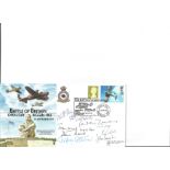 Eight Battle of Britain fighter pilots signed 1997 BOB Open Day cover with Biggin Hill postmark.