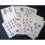 British commonwealth collection on 9 album pages. Prior to 1950. Good range of countries including